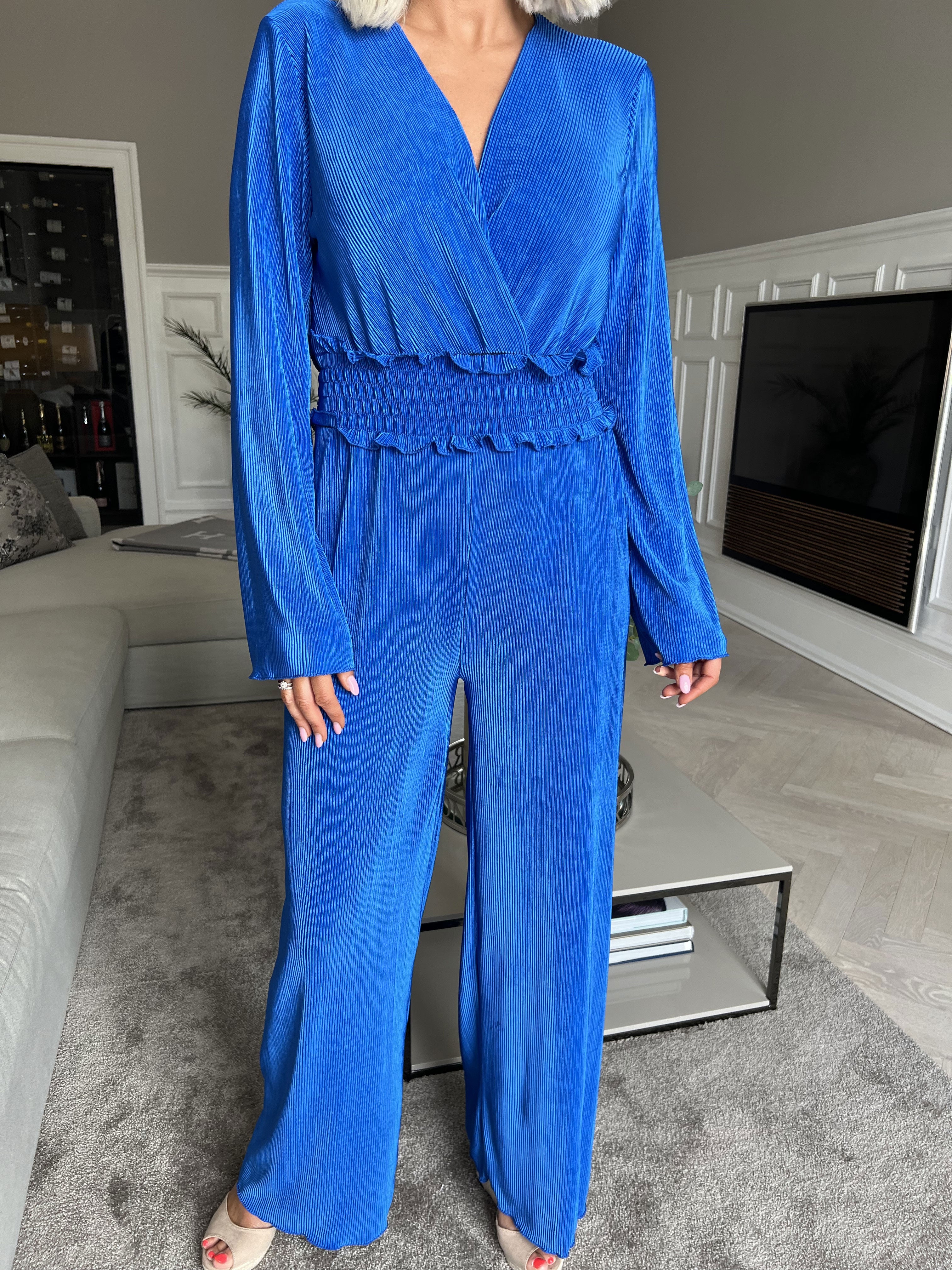 Capri - Plisserad byxdress med resår i midjan